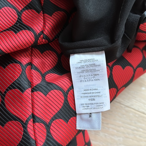 J. Crew Faux wrap skirt in Jacquard Hearts - Picture 6 of 9